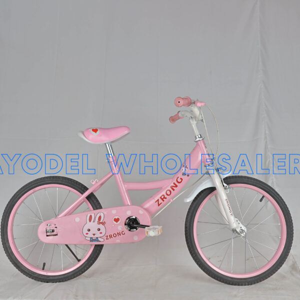 ZRong Size 18 Kids Bicycle – Steel Frame, Training Wheels & Mud Guards (Ages 6–9)