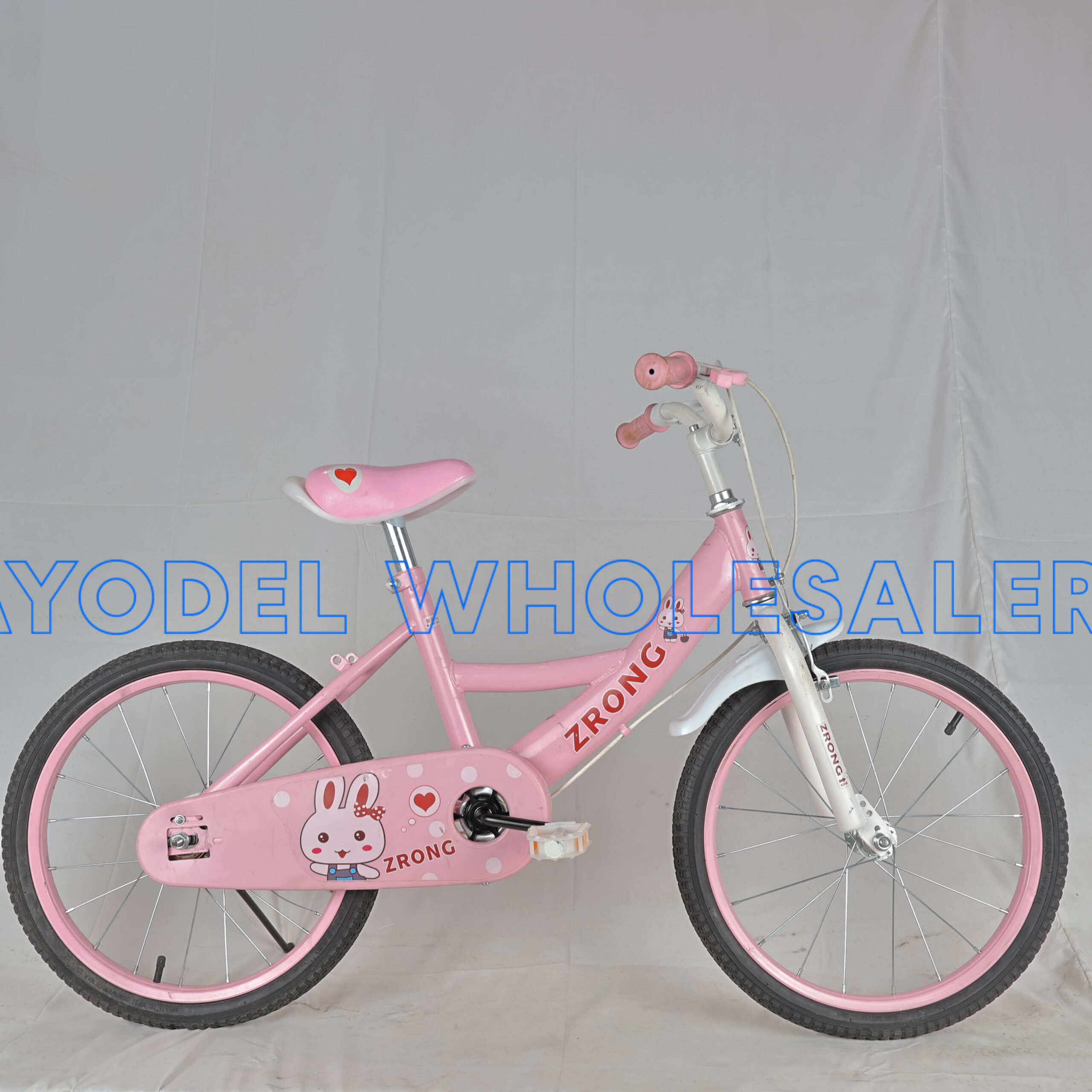 ZRong Size 18 Kids Bicycle – Steel Frame, Training Wheels & Mud Guards (Ages 6–9)