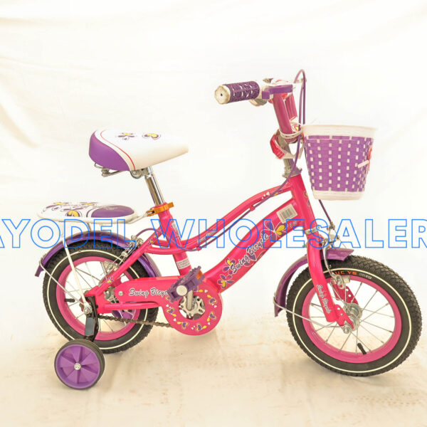 Swing Kids Bicycle Size 12 – Steel Frame, Front Carry Basket, Adjustable Seat & Bell (Ages 2–4 Years)