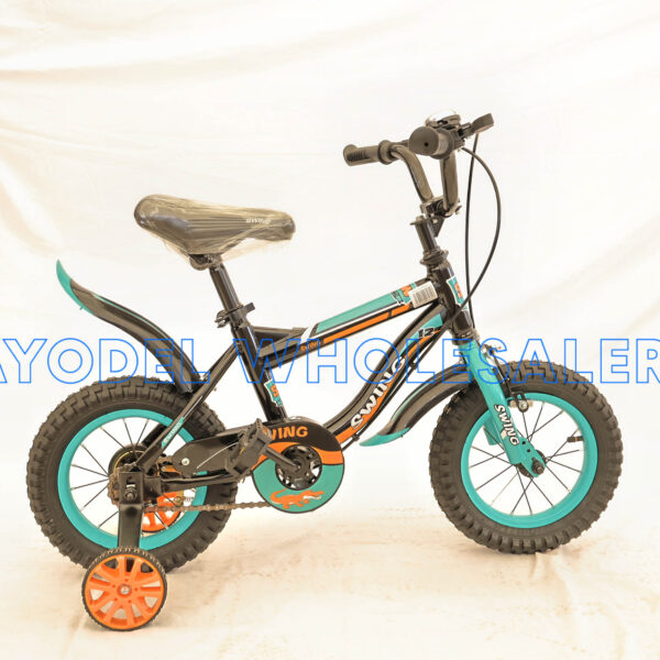Swing Kids Bicycle Size 12 – Steel Frame, Adjustable Seat & Bell (Ages 2–4 Years)