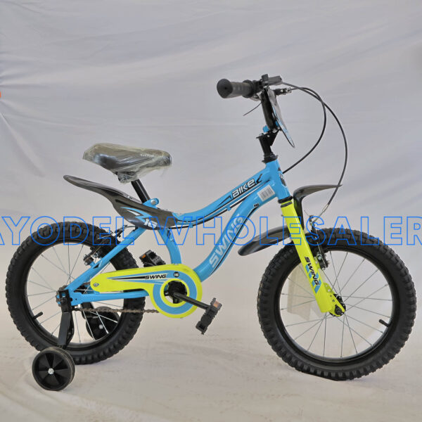 Swing Size 16 Kids Bicycle – Steel Frame, Training Wheels & Bell (Ages 4–7)