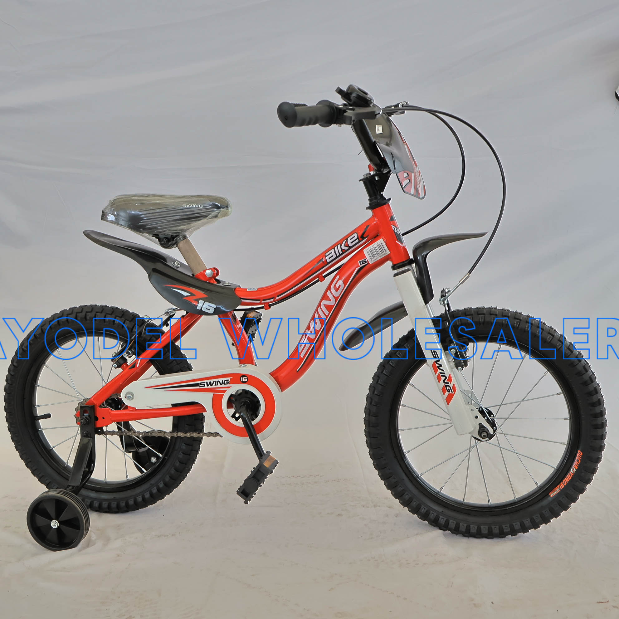 Swing Size 16 Kids Bicycle – Steel Frame, Training Wheels & Bell (Ages 4–7) - Image 3