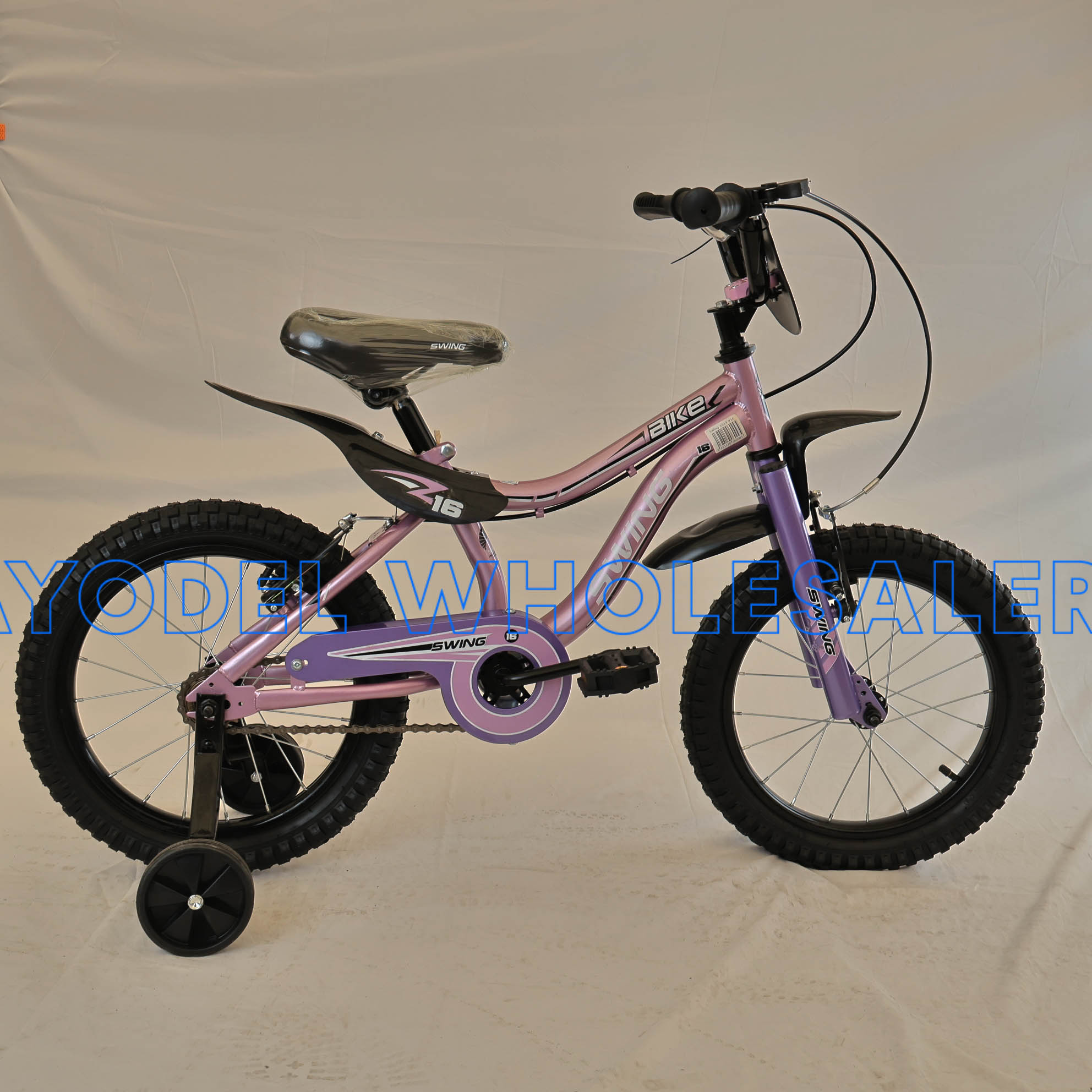 Swing Size 16 Kids Bicycle – Steel Frame, Training Wheels & Bell (Ages 4–7) - Image 2