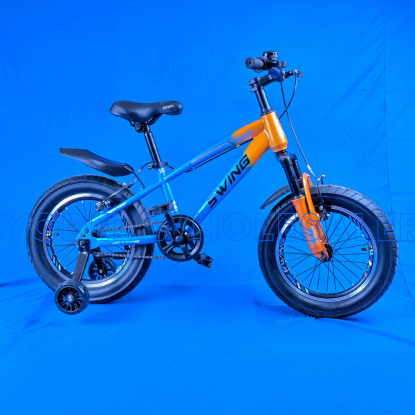 Swing Size 16 Kids Fat Bike – Steel Frame, Training Wheels & Bell (Ages 4–7)