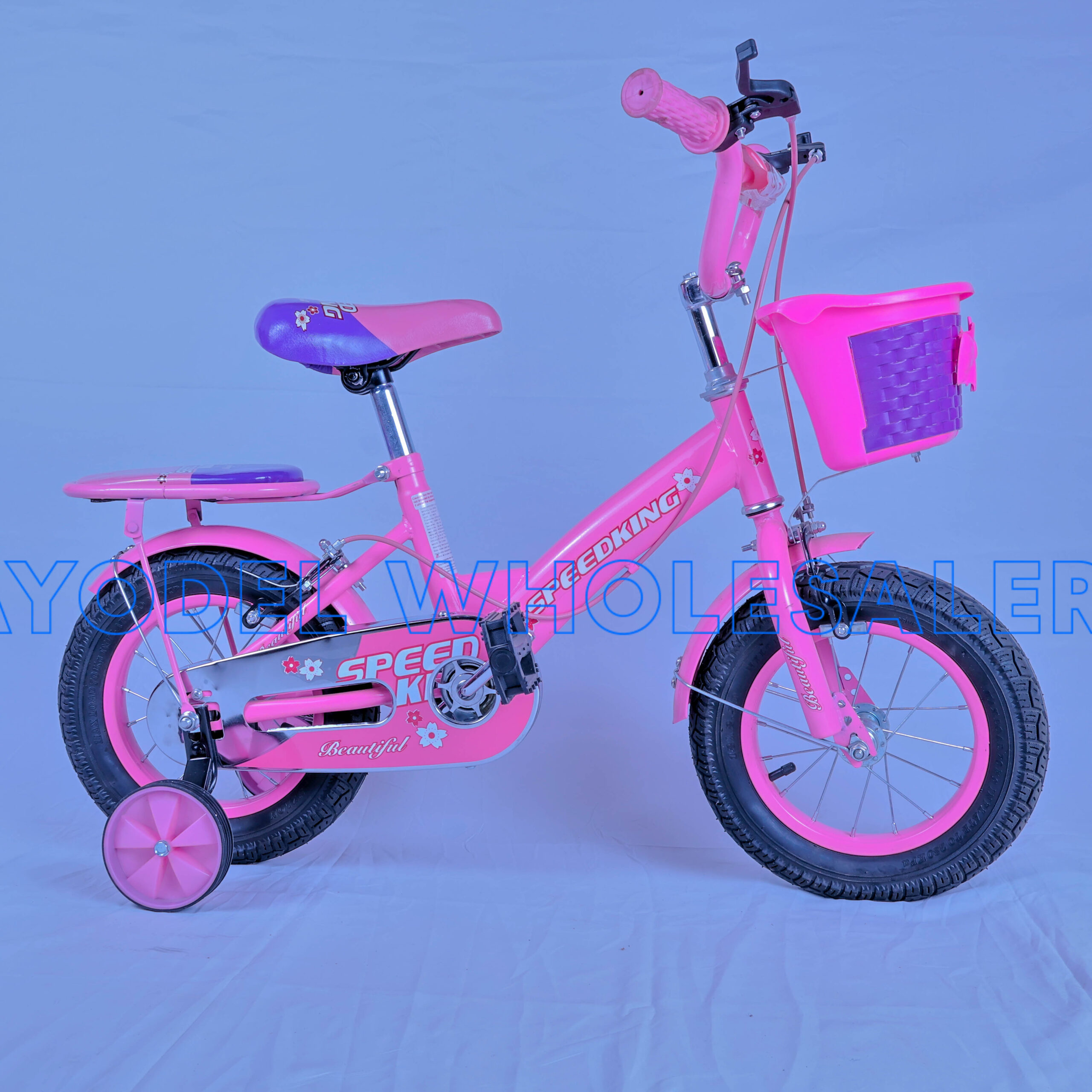 Speedking Size 16 Kids Bicycle – Steel Frame, Training Wheels & Front Basket (Ages 4–7) - Image 2