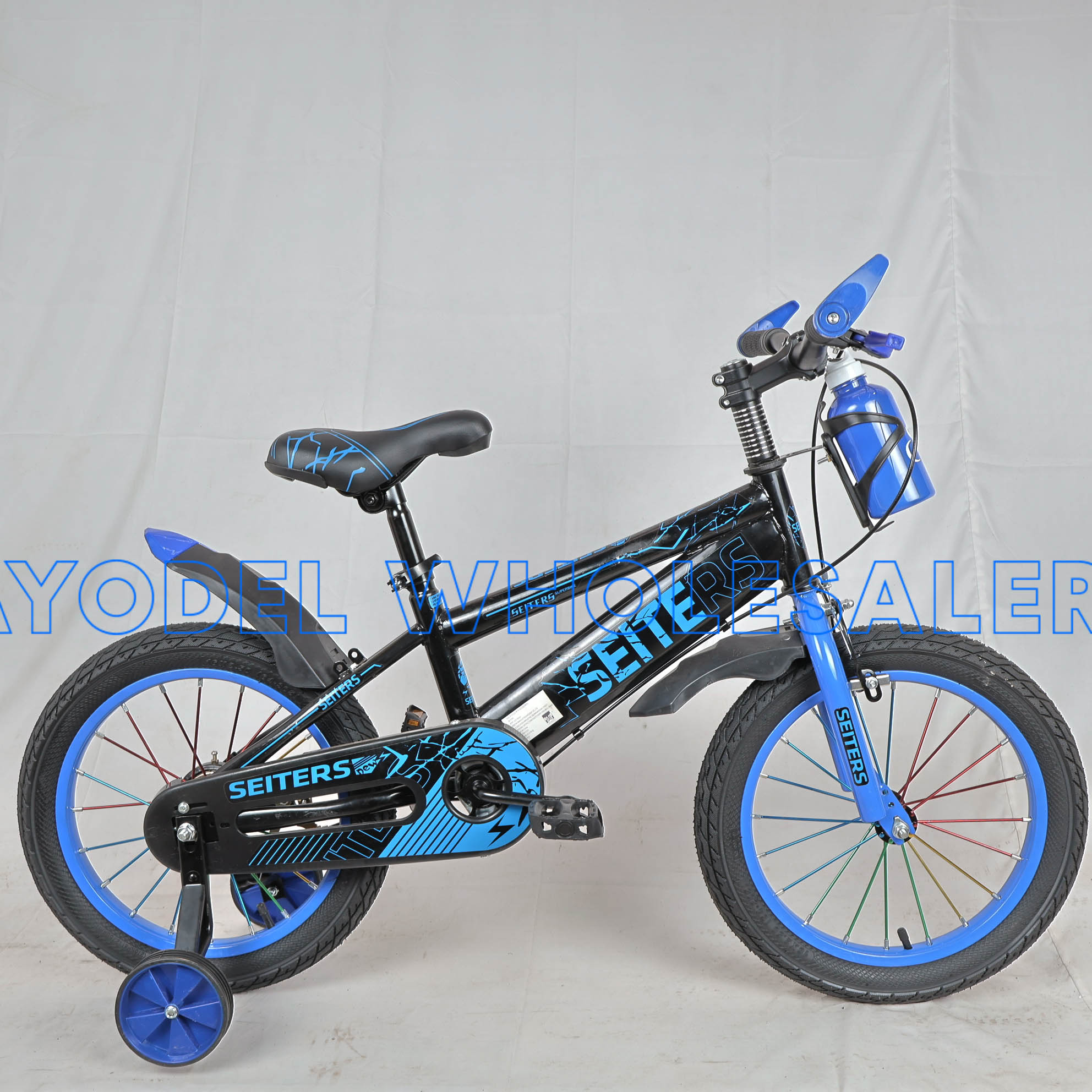 Seiters Size 16 Kids Bicycle – Steel Frame, Training Wheels & Front Bottle (Ages 4–7) - Image 2