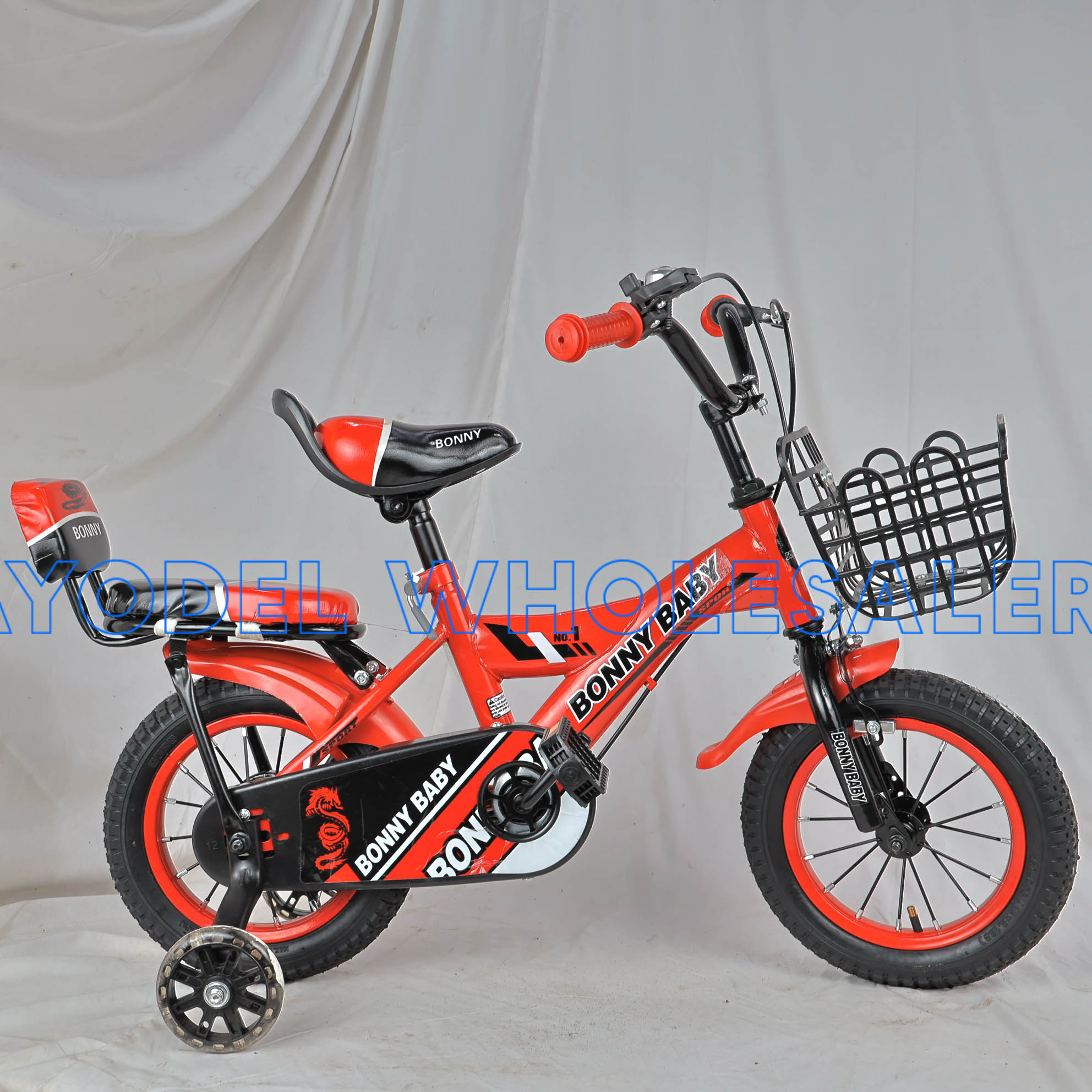 Bonny Baby Kids Bicycle Size 12 – Steel Frame, Front Basket, Adjustable Seat & Bell (Ages 2–4 Years) - Image 2