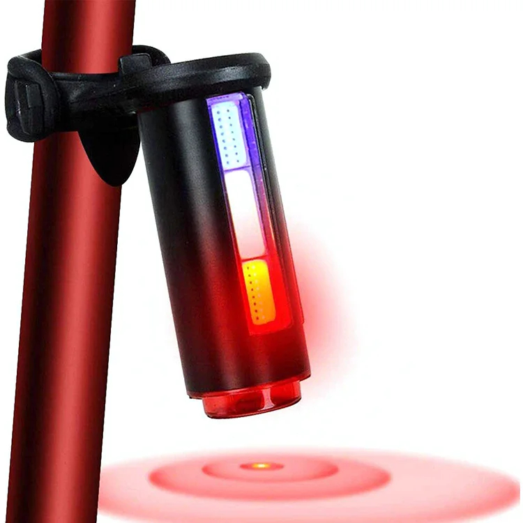 360 Degree USB Rechargeable Bicycle Laser Tail Light gallery
