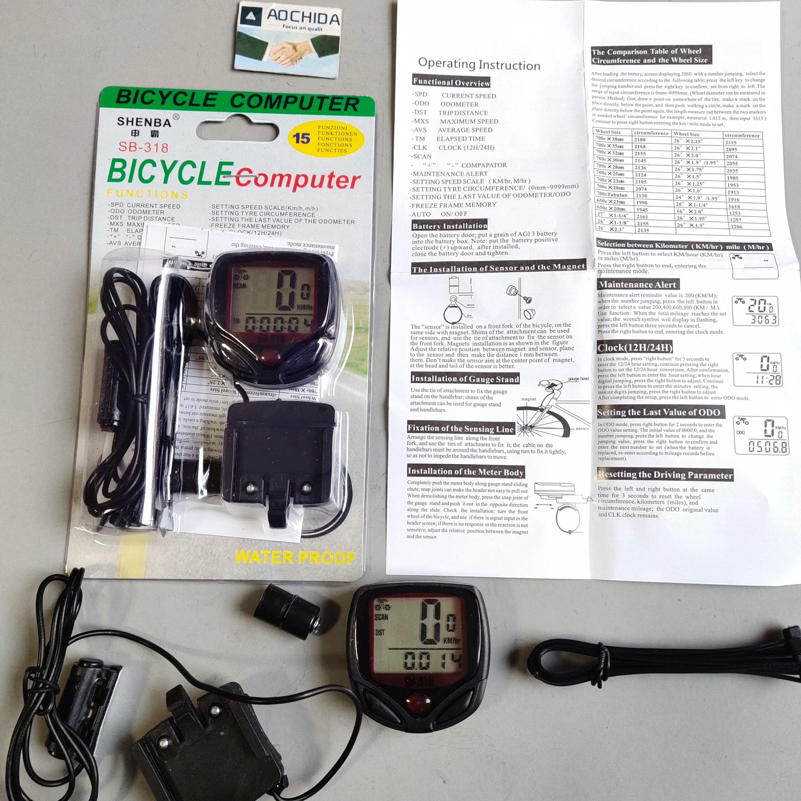 High-End Bicycle Speedometer detail 2