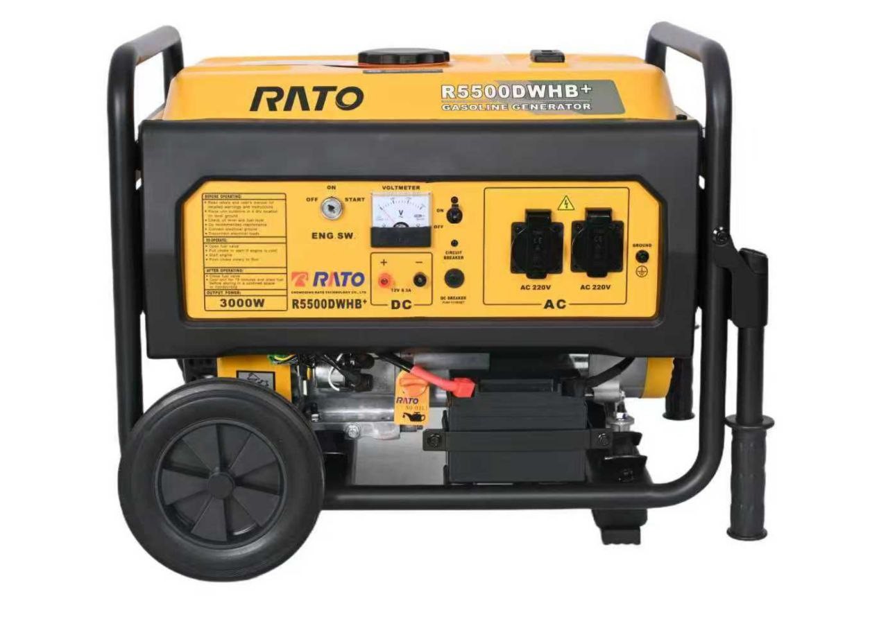 Rato R7500DWHB+ gasoline generator.  detail 3