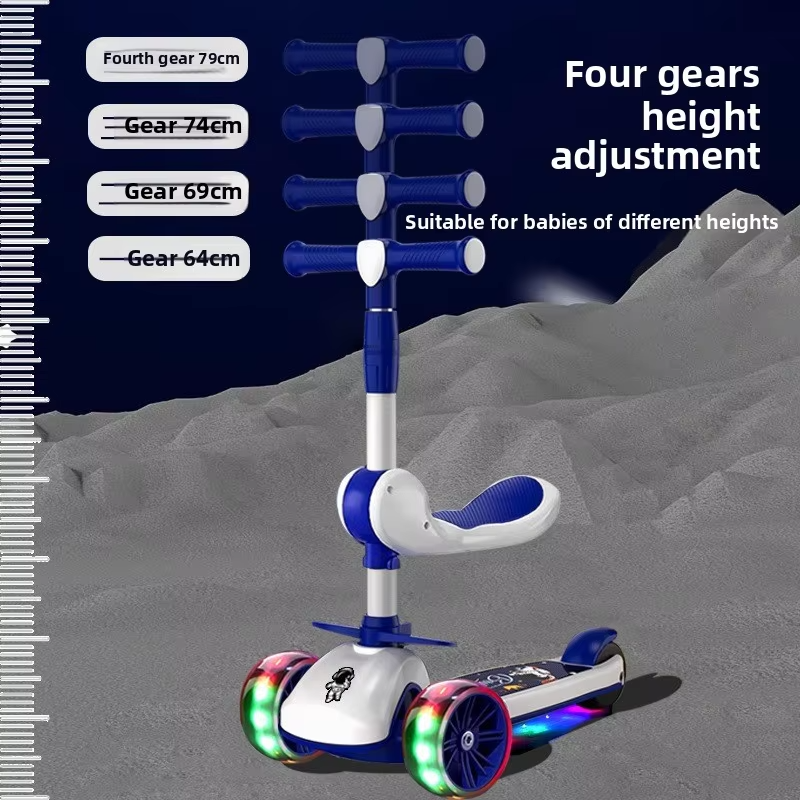 Three-Wheel Kids Scooter (Ages 1–12 Years) | Baby Boys & Girls Scooter - Image 4