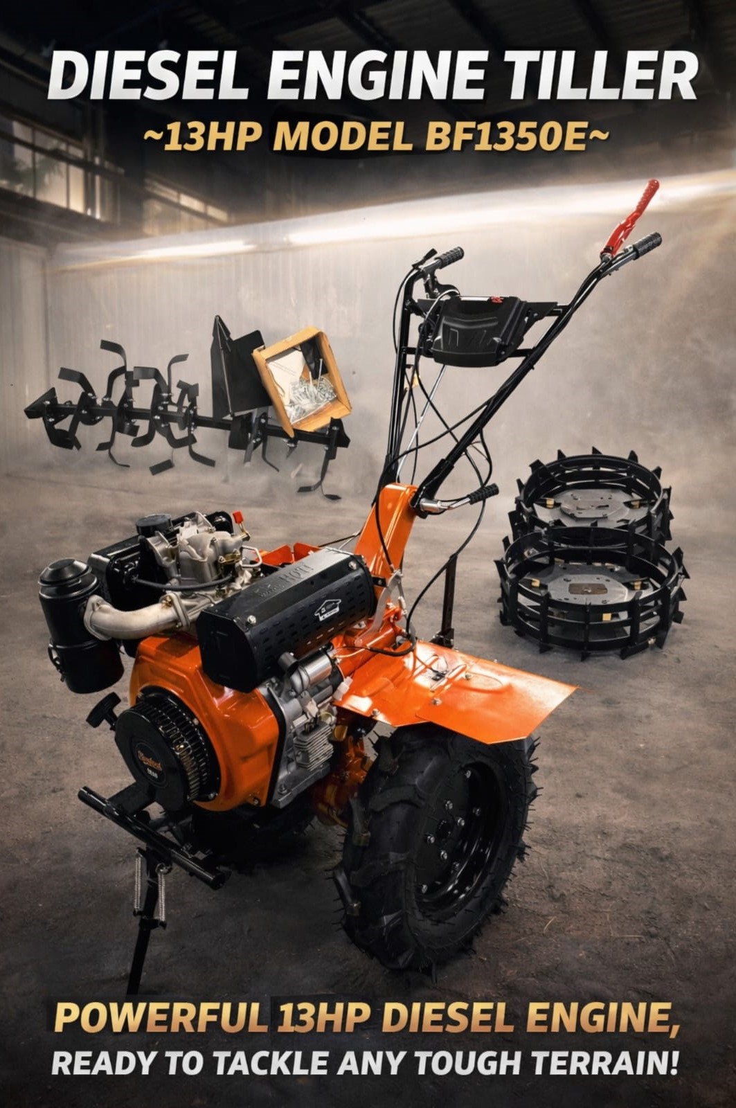 Tiller 170 Petrol Cultivator – 7HP Engine, Durable Build & Versatile Tilling (Small Farms & Gardens) gallery