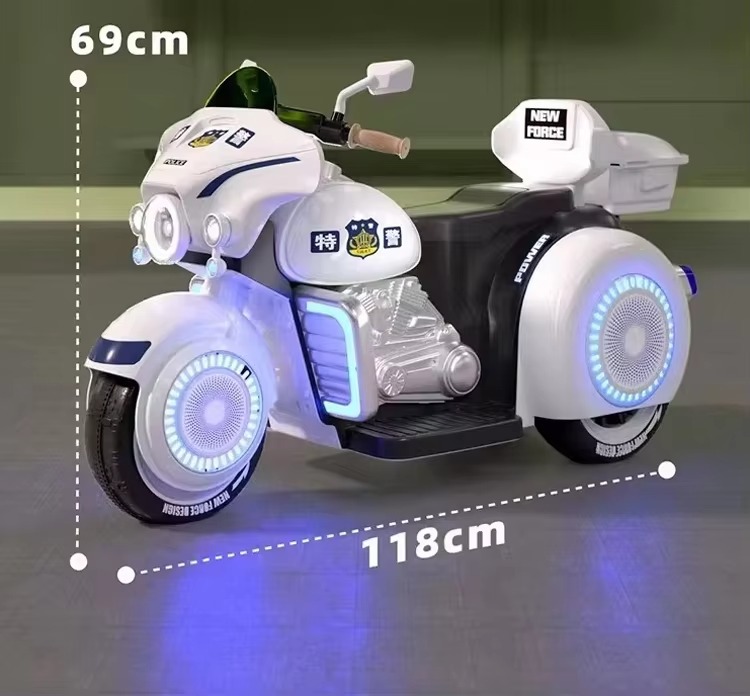 Children Electric Motorcycle 12V – LED Lights, Music & USB (Ages 2–7 Years) - Image 5