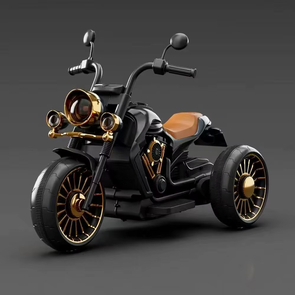 Children’s Electric Three-Wheeled Motorcycle Ride-On with Remote Control & Early Education (3-7 years)