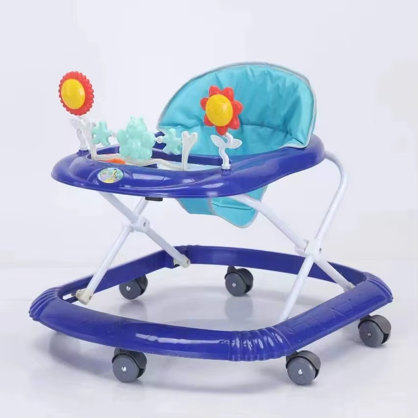 Baby Walker Anti-Rollover Anti-O-Leg (6–12 Months) – Green/Blue / Pink | In Stock