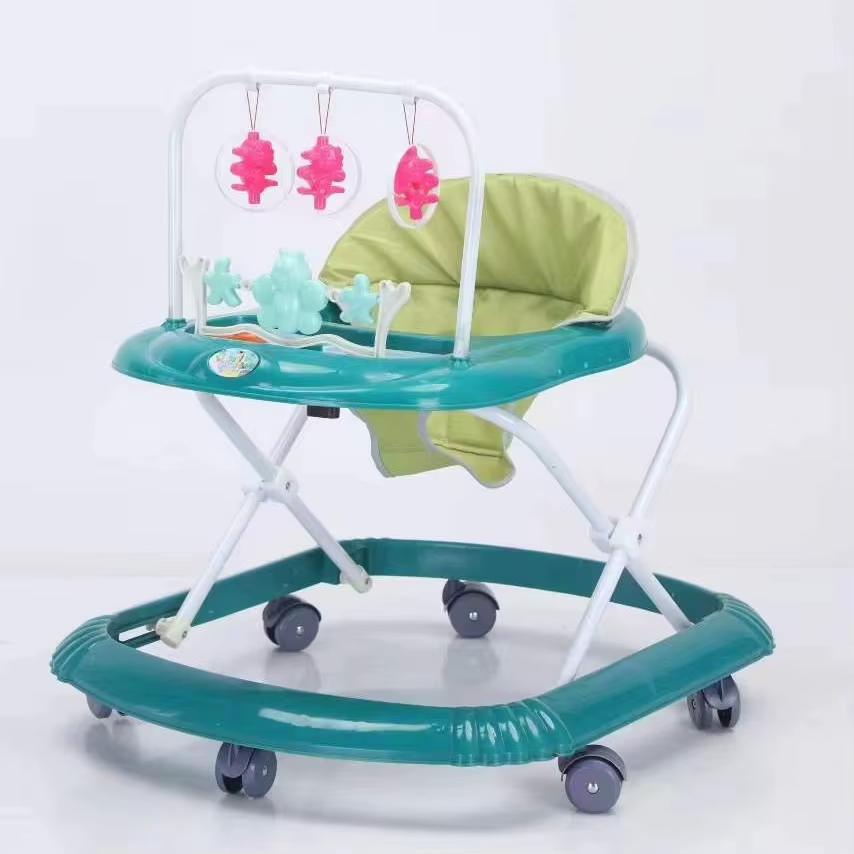 Baby Walker Anti-Rollover Anti-O-Leg (6–12 Months) – Green/Blue / Pink | In Stock - Image 2