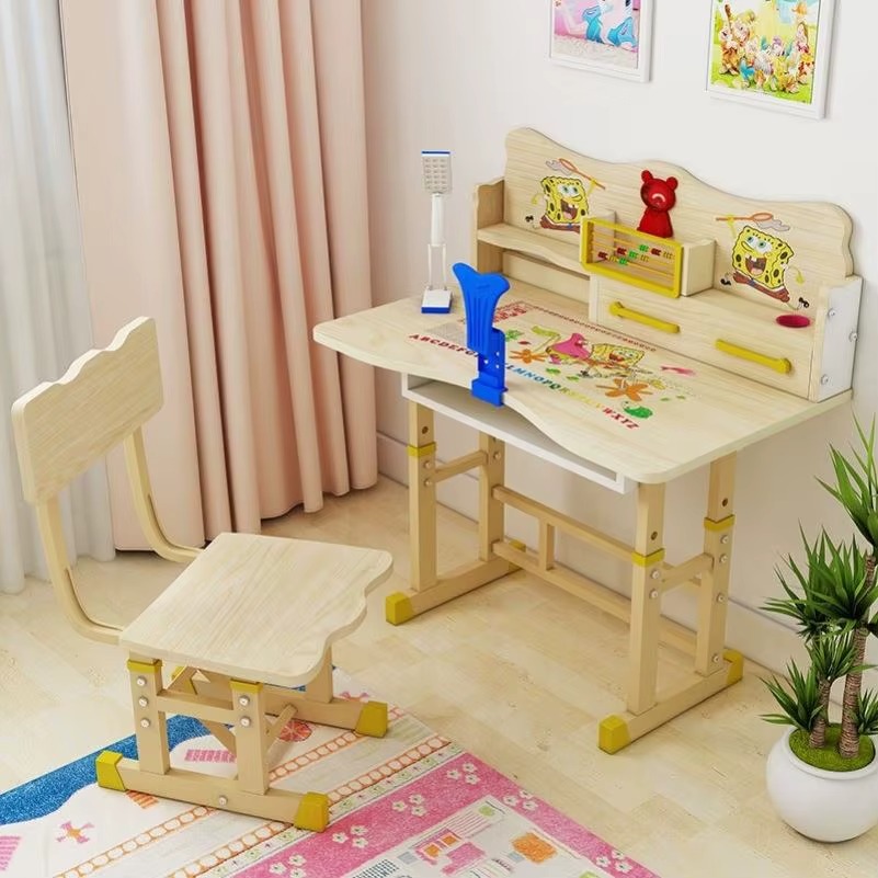 Wooden Kids Study Table with Chair – Durable Learning Desk for Children - Image 5