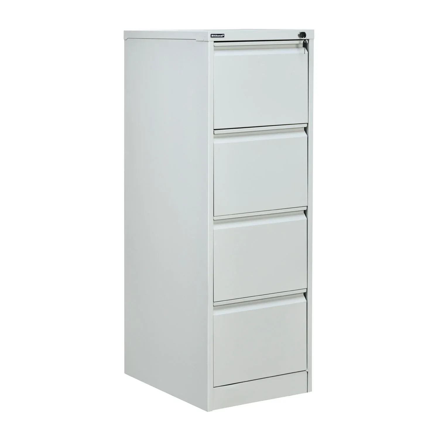 4-drawer metal vertical filing cabinet detail 1