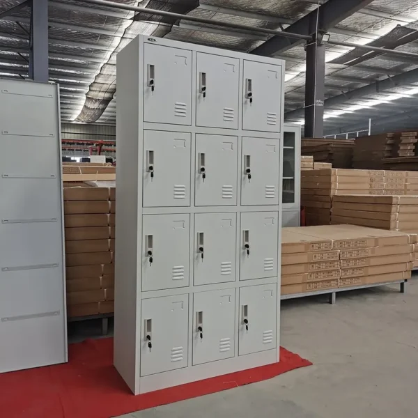 12-door steel locker cabinet main