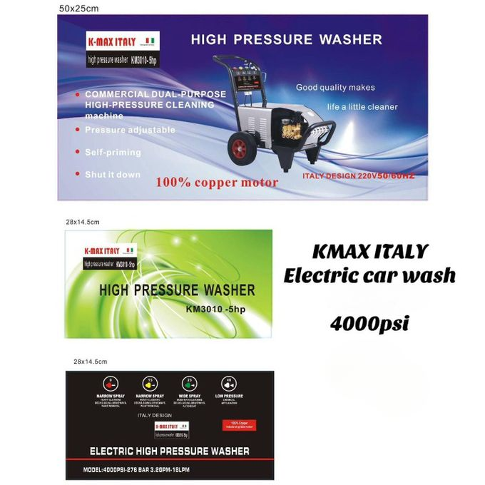 K-Max Italy KM5010 High-Pressure Washer detail 2