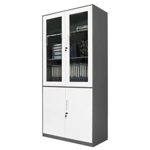 4-door Upper Glass Door metallic filing cabinet main