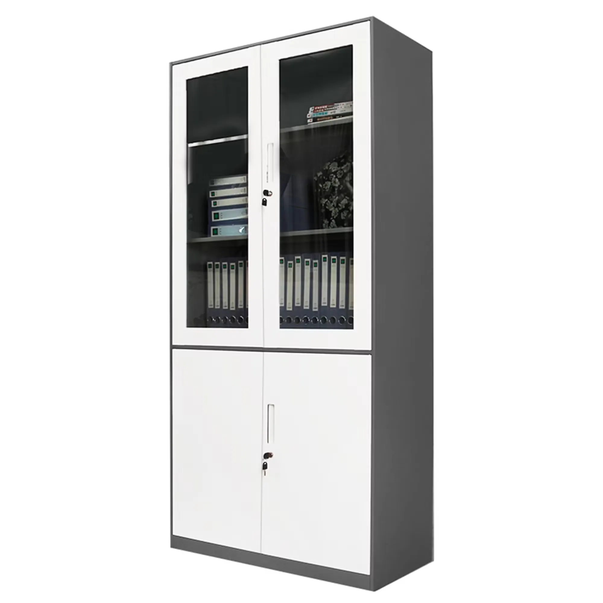 4-door Upper Glass Door metallic filing cabinet main
