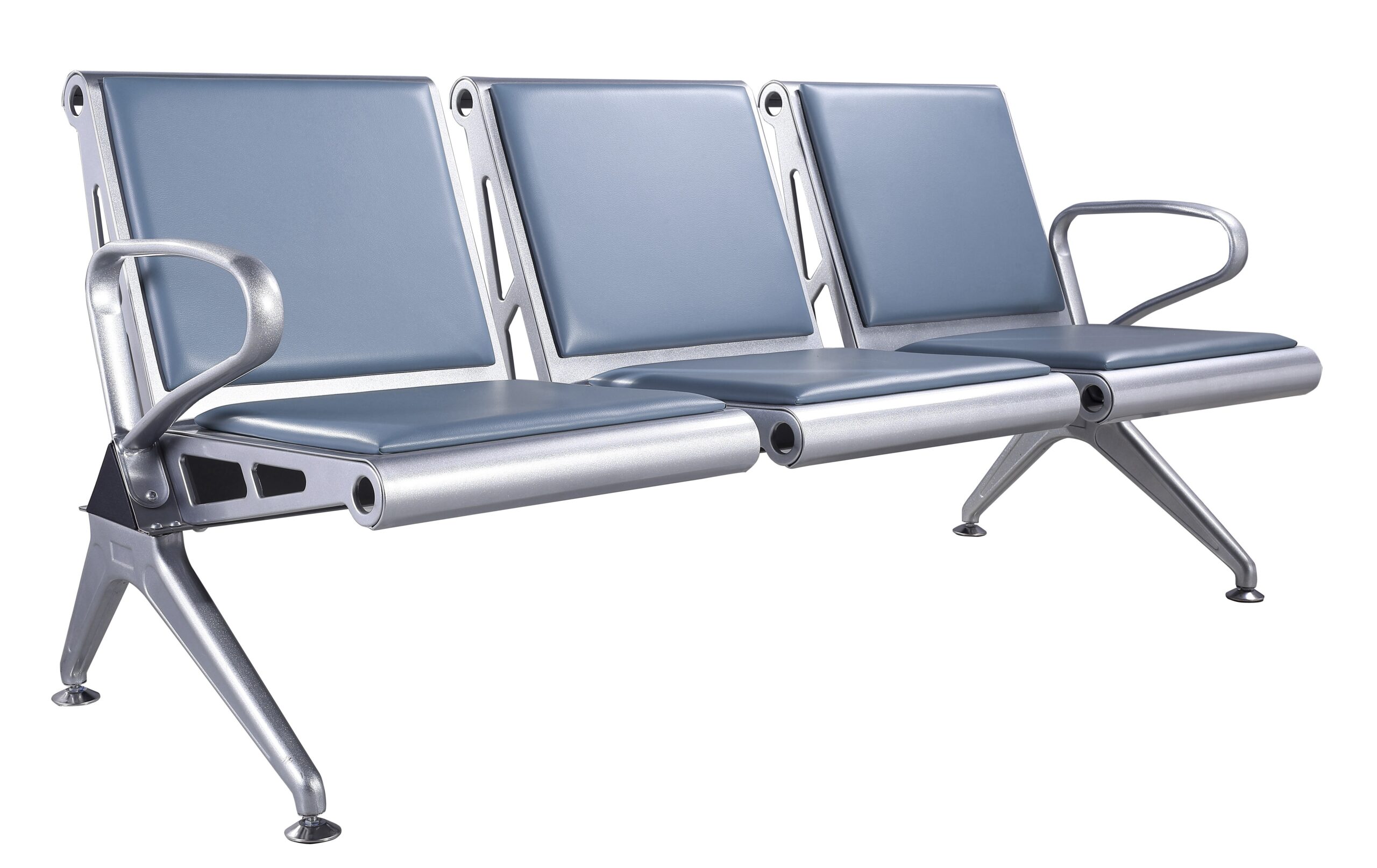 heavy-duty 3-link padded waiting bench detail 3