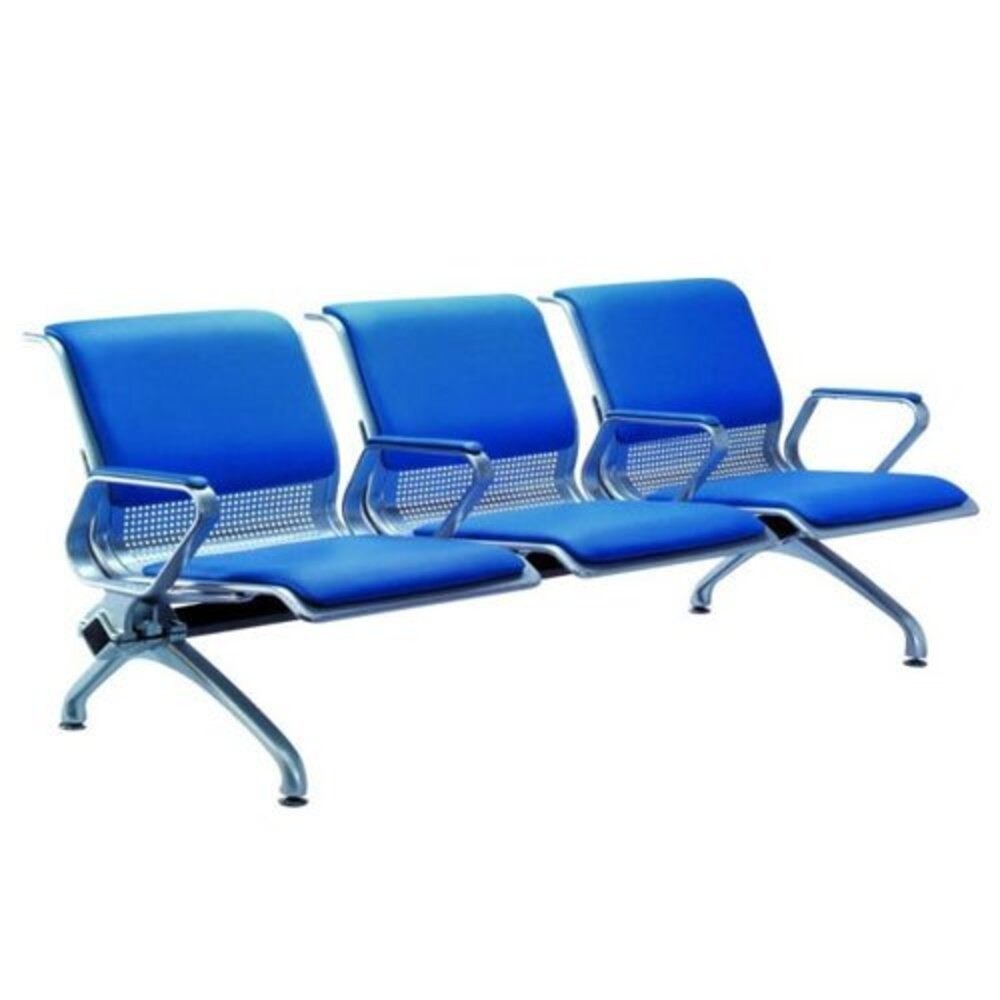 padded 3-seater linked waiting chair detail 3