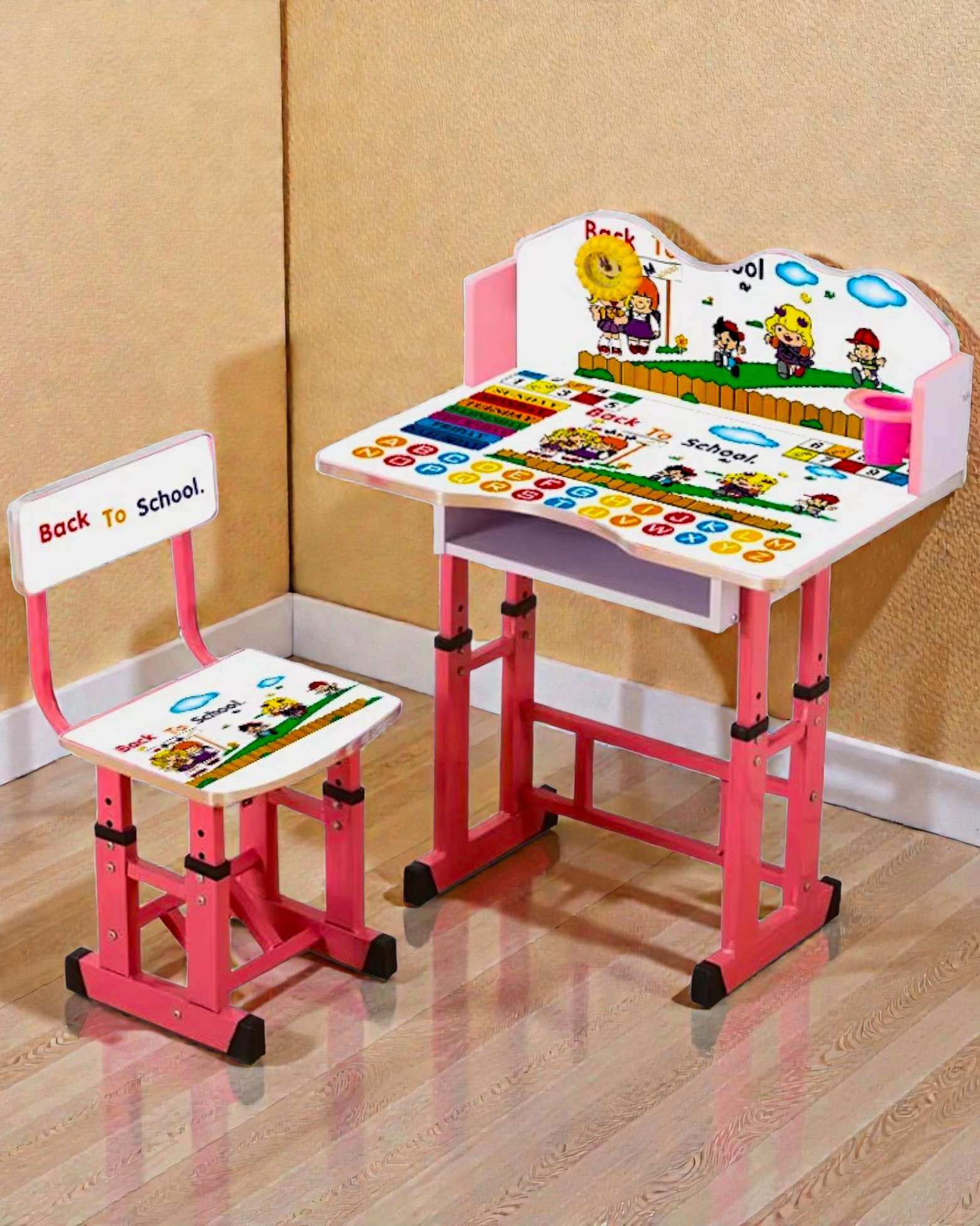 Adjustable Kids Study Desk and Chair Set – Ergonomic Learning Furniture - Image 6